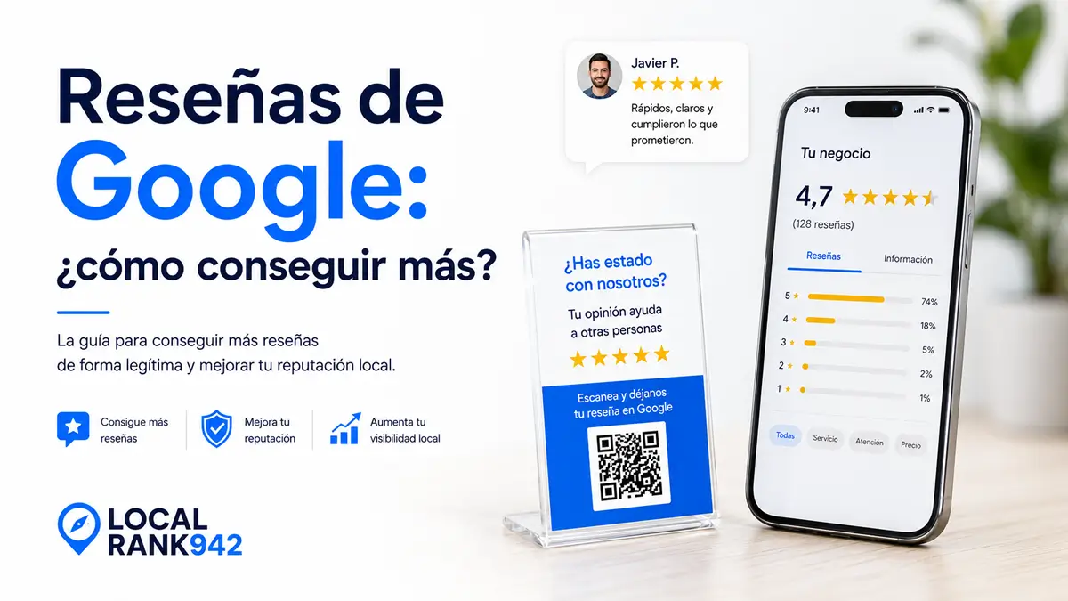 Rese&ntilde;as de Google y SEO local para negocios